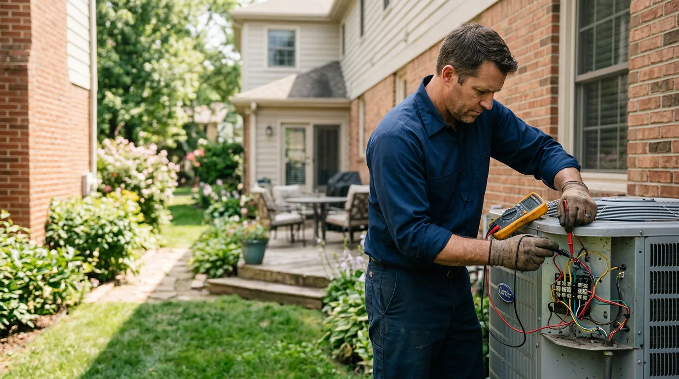 HVAC technician working near Templeton, MA